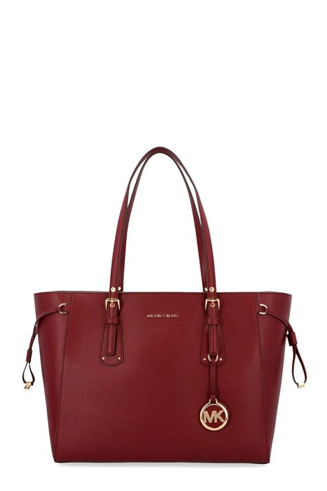 michael kors burgundy tote|michael kors brown leather backpack.